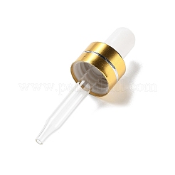 天然水晶ドロッパーボトル  304ステンレススチール製金具付き  スパ アロマテラピー エッセンシャル オイル 空ボトル  4.05x3.2x6.5cm&nbsp;DJEW-K024-01P-07