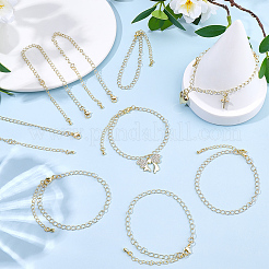 Brass Cable Chain Bracelets for Women&nbsp;BJEW-BM00008