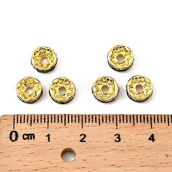 Brass Grade A Rhinestone Spacer Beads&nbsp;RSB038NF-04G