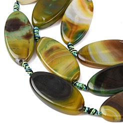 Natural Banded Agate Beads Strands&nbsp;G-F825-A01-01B