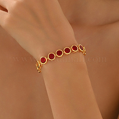 Vintage Brass Micro Pave Cubic Zirconia Link Chain Bracelets for Women&nbsp;YS3082