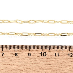 2.5MM Brass Textured Oval Link Chain Necklaces for Women&nbsp;NJEW-F366-06B-G