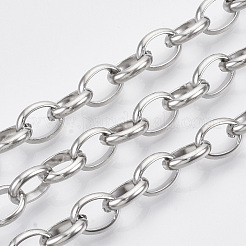 Tarnish Resistant 304 Stainless Steel Rolo Chains&nbsp;STAS-R100-34