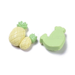 不透明でかわいい樹脂製のデコデンカボション  ニンジン、桃、イチゴ、サボテン  混合図形  ミックスカラー  12~17x17~19x7~8mm&nbsp;RESI-B024-04