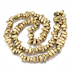 Electroplate Non-magnetic Synthetic Hematite Beads Strands&nbsp;X-G-T114-93G