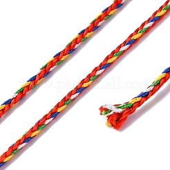 マクラメ編みのロープ  ジュエリー作りのための糸編み工芸  カラフル  2mm  約4.37ヤード（4m）/ロール&nbsp;NWIR-C005-01B