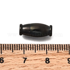 バレル 304 ステンレススチール マグネット留め具  ブラック  14mm  穴：3mm&nbsp;STAS-D382-03B-EB