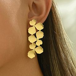 Vintage Brass Leaf Stud Earrings&nbsp;QA7919