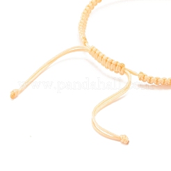 Donut Glass Braided Bead Bracelet&nbsp;BJEW-JB07858-03