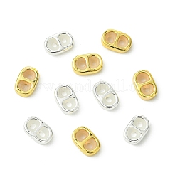 真鍮コードエンドとシリコンスライドチャームのDIYキット  ミックスカラー  12x8x3.5mm  穴：2mm&nbsp;KK-CJ0003-51