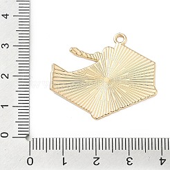 スポーツ合金エナメルペンダント  ゴールドカラー  スケートボード  29x32.5x1.5mm  穴：2mm&nbsp;ENAM-I074-01G-07