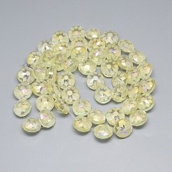 Electroplate Glass Beads Strands&nbsp;EGLA-Q084-12mm-12