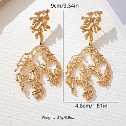 Alloy Branch Stud Dangle Earrings for Women&nbsp;WGBFFDA-01