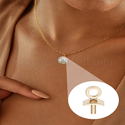 20Pcs Brass Eye Pin Peg Bails&nbsp;KK-LP0004-54G