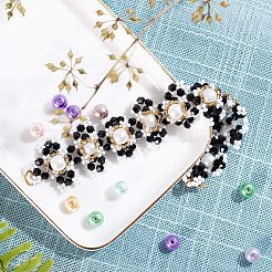ガラスパールビーズ  ラウンド  ミックスカラー  10mm  穴：1~1.5mm&nbsp;HY-PH0008-10mm-01M