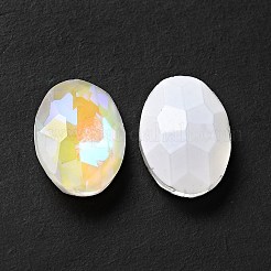 Mocha Fluorescent Style Glass Rhinestone Cabochons&nbsp;GGLA-M005-01A-001MK