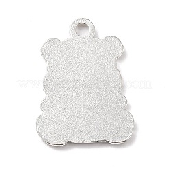 合金エナメルチャーム  プラチナ  パンダ  ホワイト  27.5x21x2mm&nbsp;LS-ENAM-P111-1P