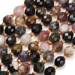 Natural Multicolor Tourmaline Beads Strands&nbsp;GG-CBA4A3B-A16