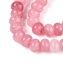 Baking Paint Crackle Glass Beads Strands&nbsp;DGLA-N020-01A-02