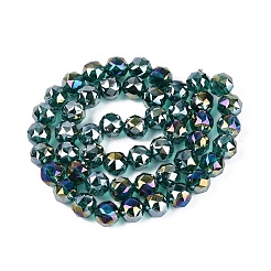 Electroplate Transparent Glass Beads Strands&nbsp;EGLA-ZX001-03A-01