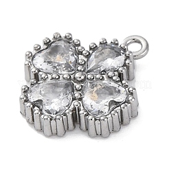 304 Stainless Steel Cubic Zirconia Pendants&nbsp;STAS-R141-01P-03