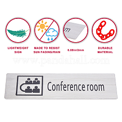 430 Stainless Steel Sign Stickers&nbsp;STAS-GF0001-06B