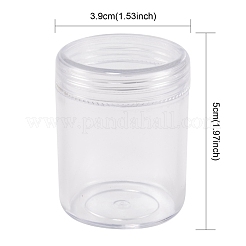 プラスチックビーズ収納ケース  透明  3.9x5cm  容量：20ml（0.67液量オンス）&nbsp;CON-T0AGP