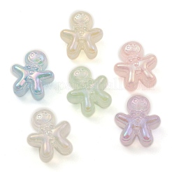 Luminous UV Plating Rainbow Iridescent Acrylic Beads&nbsp;PACR-E002-04