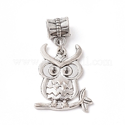 Tibetan Style Alloy European Dangle Charms&nbsp;PALLOY-WH0067-13AS