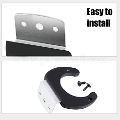 5 Sets 5 Colors Silicone Wall Mounted Rack for Handheld Wireless Microphone&nbsp;AJEW-CA0003-52