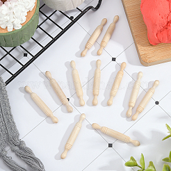 Mini Wooden Rolling Pin&nbsp;DJEW-OC0001-14