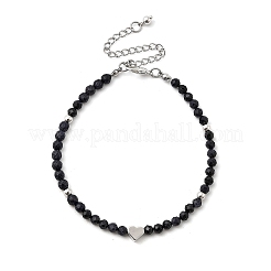 2Pcs Natural Garnet & Synthetic Blue Goldstone Round Beaded Bracelets for Men Women&nbsp;BJEW-JB12336