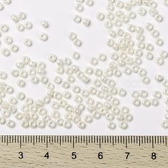 MIYUKIラウンドロカイユビーズ  日本製シードビーズ  （rr3551l）クリームセイロン  8/0  3mm  穴：1mm  約19000~20500個/ポンド&nbsp;SEED-G008-RR3551L