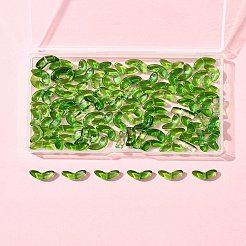 100Pcs Spray Painted Transparent Glass Beads&nbsp;GLAA-FS0002-04