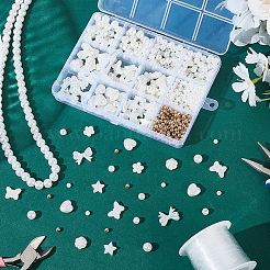 ABSプラスチックとアクリル模造パールビーズ635個  混合図形  ミックスカラー  4~14x4~18x3.5~8mm  穴：1~2mm&nbsp;OACR-HY0001-22