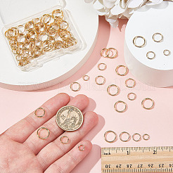 120Pcs 4 Styles 304 Stainless Steel Split Rings&nbsp;STAS-ME0002-61