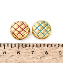 304 Stainless Steel Enamel Waffle Beads&nbsp;STAS-B085-01G