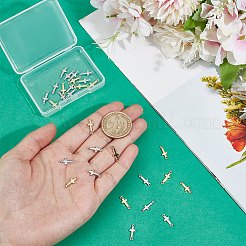 40Pcs 2 Colors Brass Links&nbsp;KK-AR0004-47