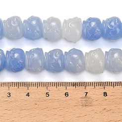 合成サンゴ染め彫刻ビーズ  瓶の形  藤紫色  13~14x11mm  穴：1mm&nbsp;BSHE-H114-03E