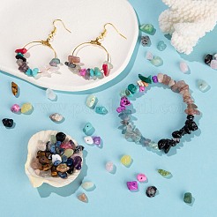 270G 18 Style Natural & Synthetic Gemstone and Shell Chip Beads&nbsp;G-FS0001-25