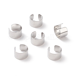 変色しない304ステンレススチールのイヤーカフ金具  ステンレス鋼色  10x9x6mm&nbsp;LS-STAS-P249-18P-01