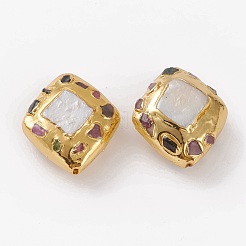 Natural Pearl Beads with Tourmaline&nbsp;PEAR-C001-05G