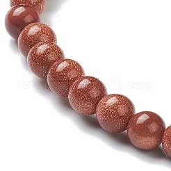 Synthetic Goldstone Beaded Stretch Bracelets&nbsp;BJEW-D446-A-15