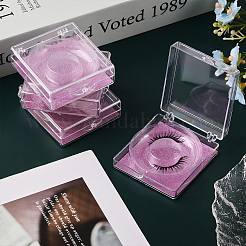 Portable Clear Rectangle Empty Eyelash Case&nbsp;CON-WH0086-077
