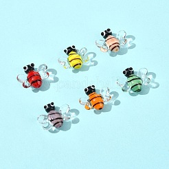 6Pcs 6 Colors Handmade Lampwork Beads&nbsp;LAMP-FS0001-55