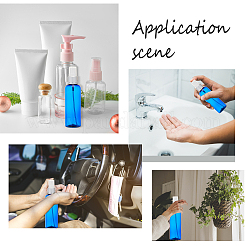DIY化粧品保管容器キット  ラウンドショルダープラスチックスプレーボトル付き  細かいミストスプレーとダストキャップ  とプラスチック漏斗ホッパー  ミックスカラー  14.1x3.85cm  容量：100ミリリットル  15個/セット&nbsp;DIY-BC0011-49