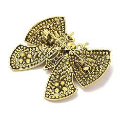 Butterfly Alloy Rhinestone Brooches for Backpack Clothes&nbsp;JEWB-R051-07AG-02