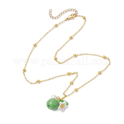Resin Fruit Pendant Necklaces&nbsp;NJEW-JN05204-05