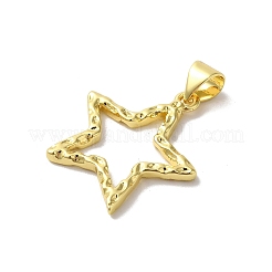 Rack Plating Heart Brass Pendants&nbsp;KK-G504-24D-G