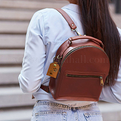 1Pc PU Leather Bag Keychins&nbsp;KEYC-CL0001-39A